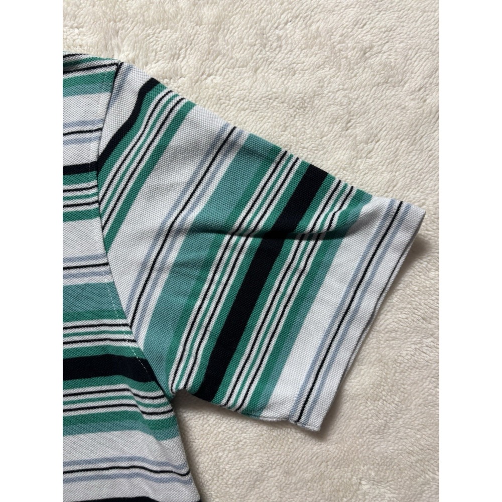 Southpole Y2K Striped Polo Shirt Size Medium - Picture 2 of 8